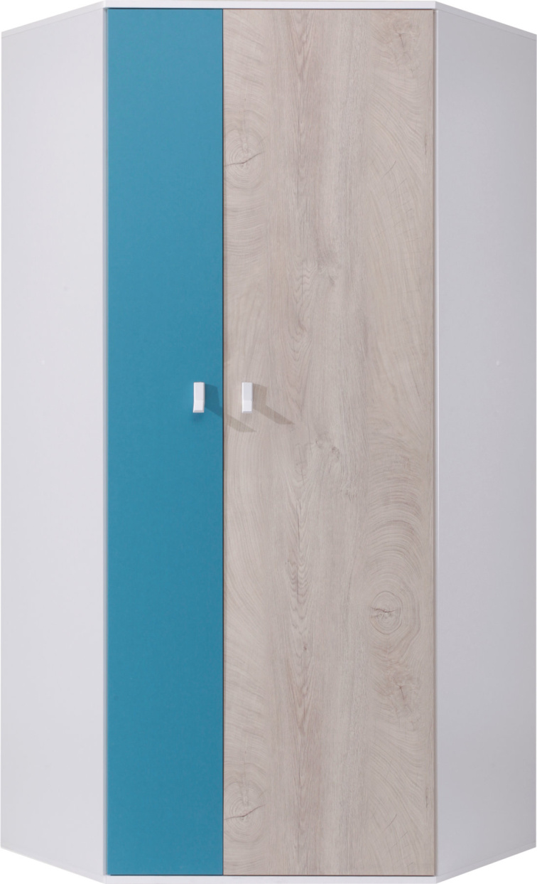 Rohová šatní skříň Planet PL2