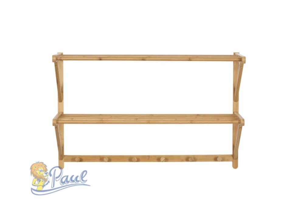 Věšák, bambus, přírodní, DR-B005 NAT