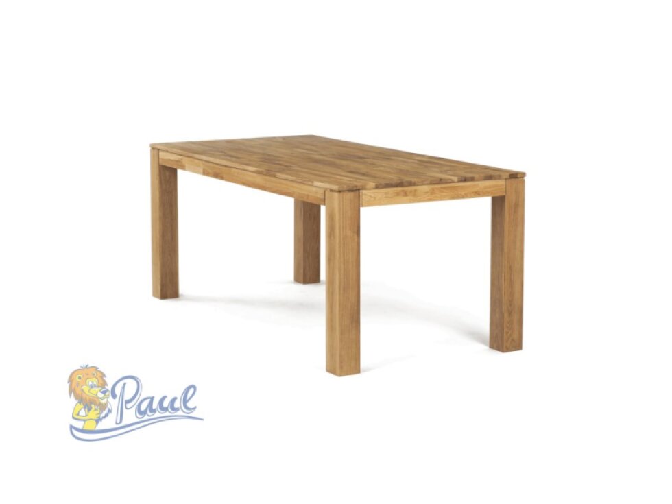 Jídelní stůl 180x90x75, masiv dub bílý, povrchová úprava olejem, nohy 10x10 cm