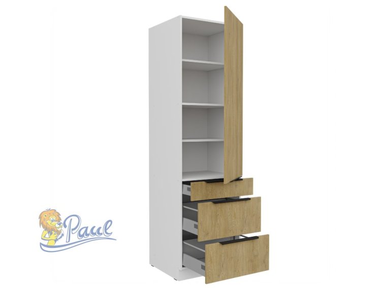 Vysoká potravinová skříňka Cremona 60 DKS-210 3S 1F - Premium Box