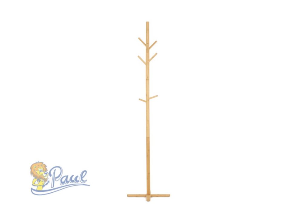 Stojanový věšák, bambus, přírodní, DR-B016 NAT