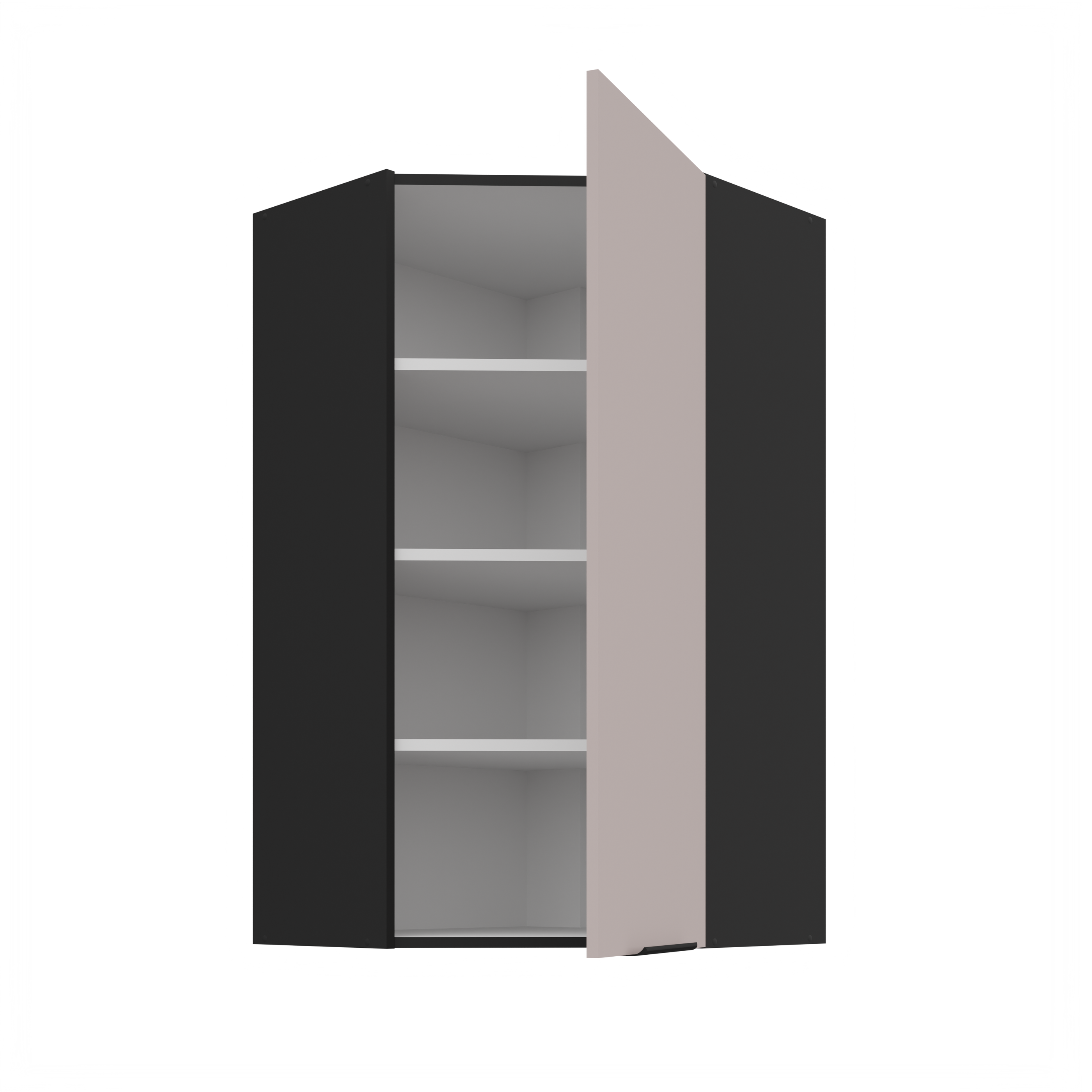 Horní rohová skříňka Arona 60x60 GN-108 1F (45°)