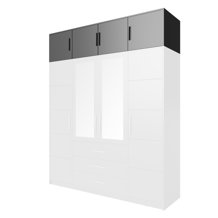 Šatní skříň Bali D 240 cm - Grafit