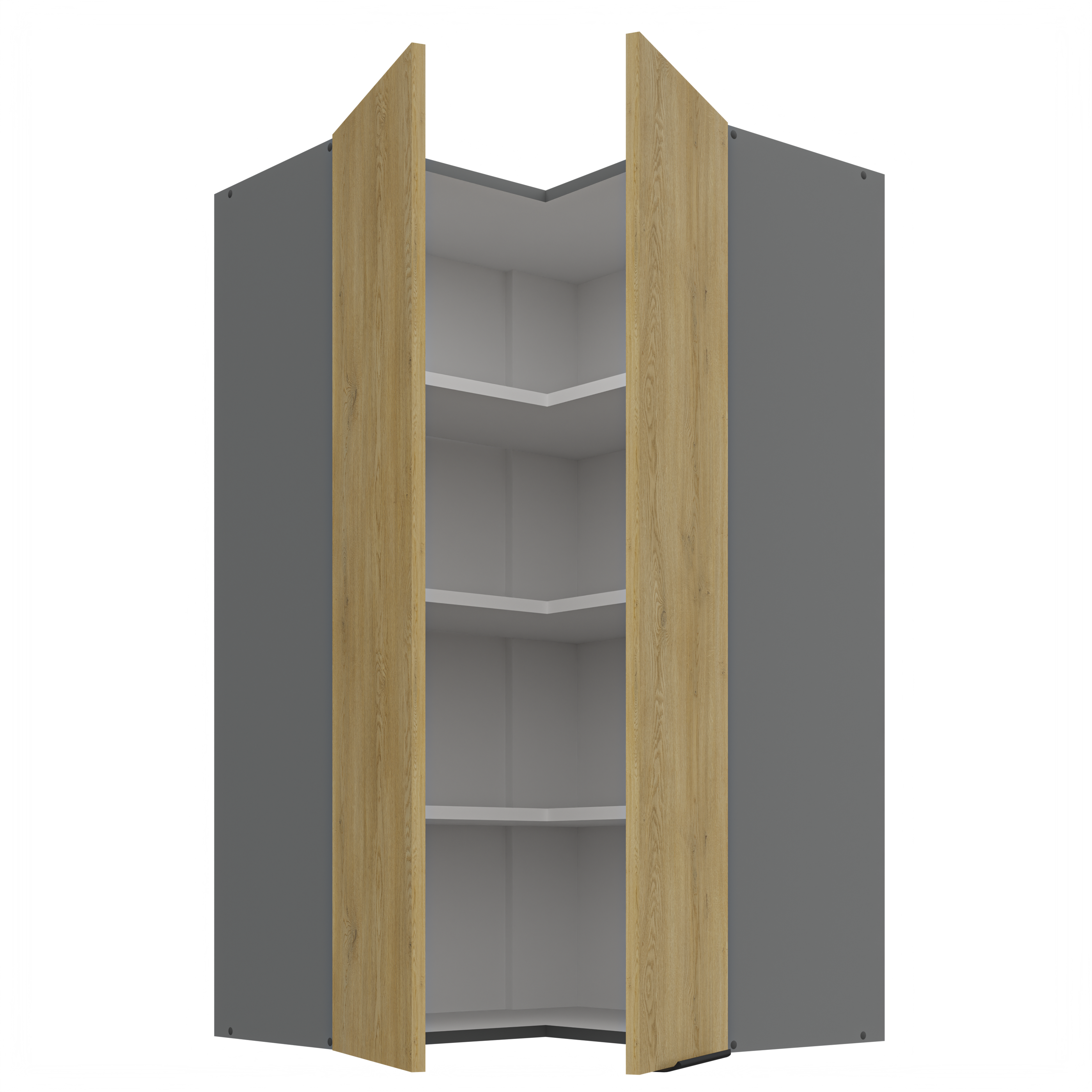 Horní rohová skříňka Cremona ANT 60x60 GN-108 1F (90°)