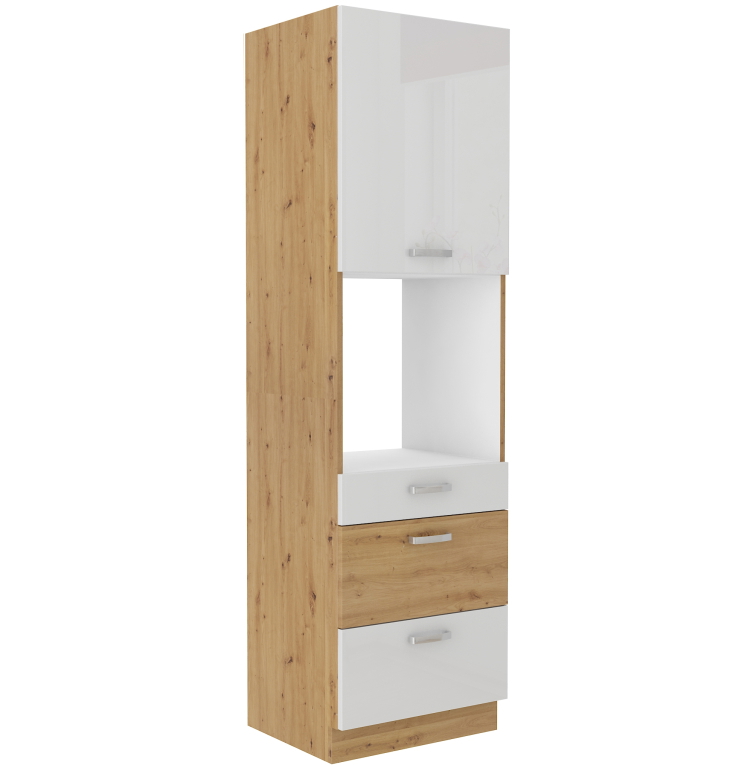 Vysoká skříňka pro vestavnou troubu Artisan 60 DPS-210 3S 1F - Premium Box