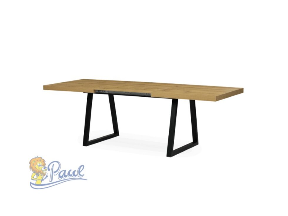Jídelní stůl rozkládací 160-240x90 cm, lamino, dub, HT-R5624 OAK