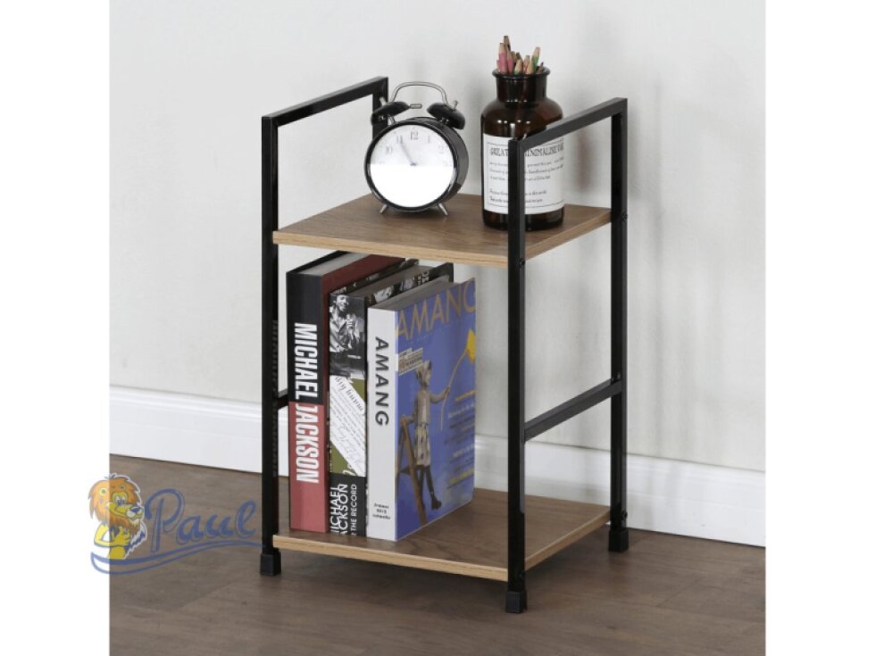 Regál, mdf, hnědá, GD-212 OAK