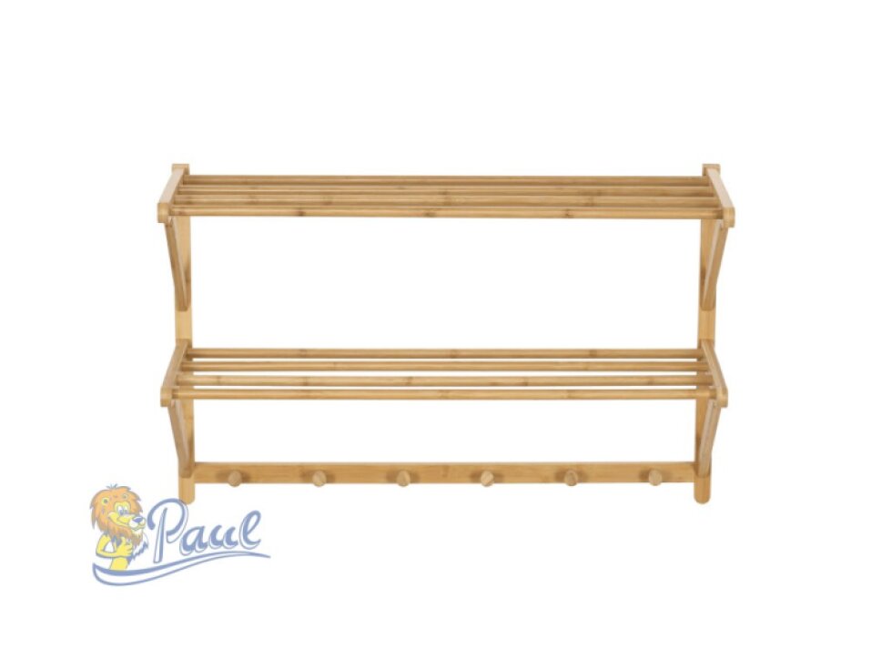 Věšák, bambus, přírodní, DR-B005 NAT