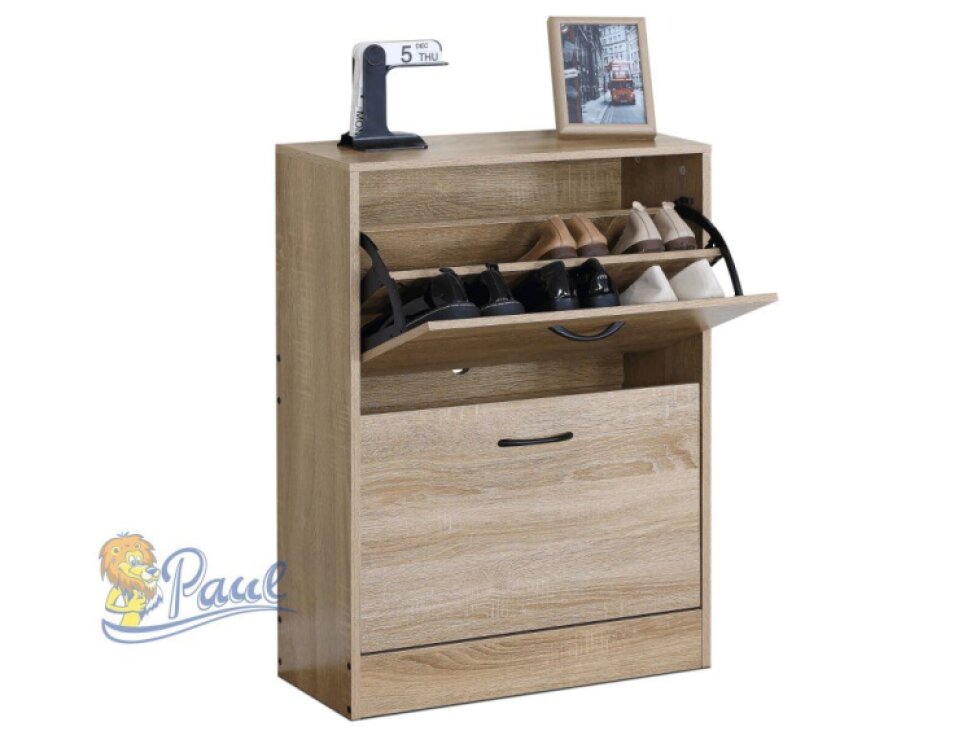 Botník, mdf, hnědá, ABO-G1014 OAK