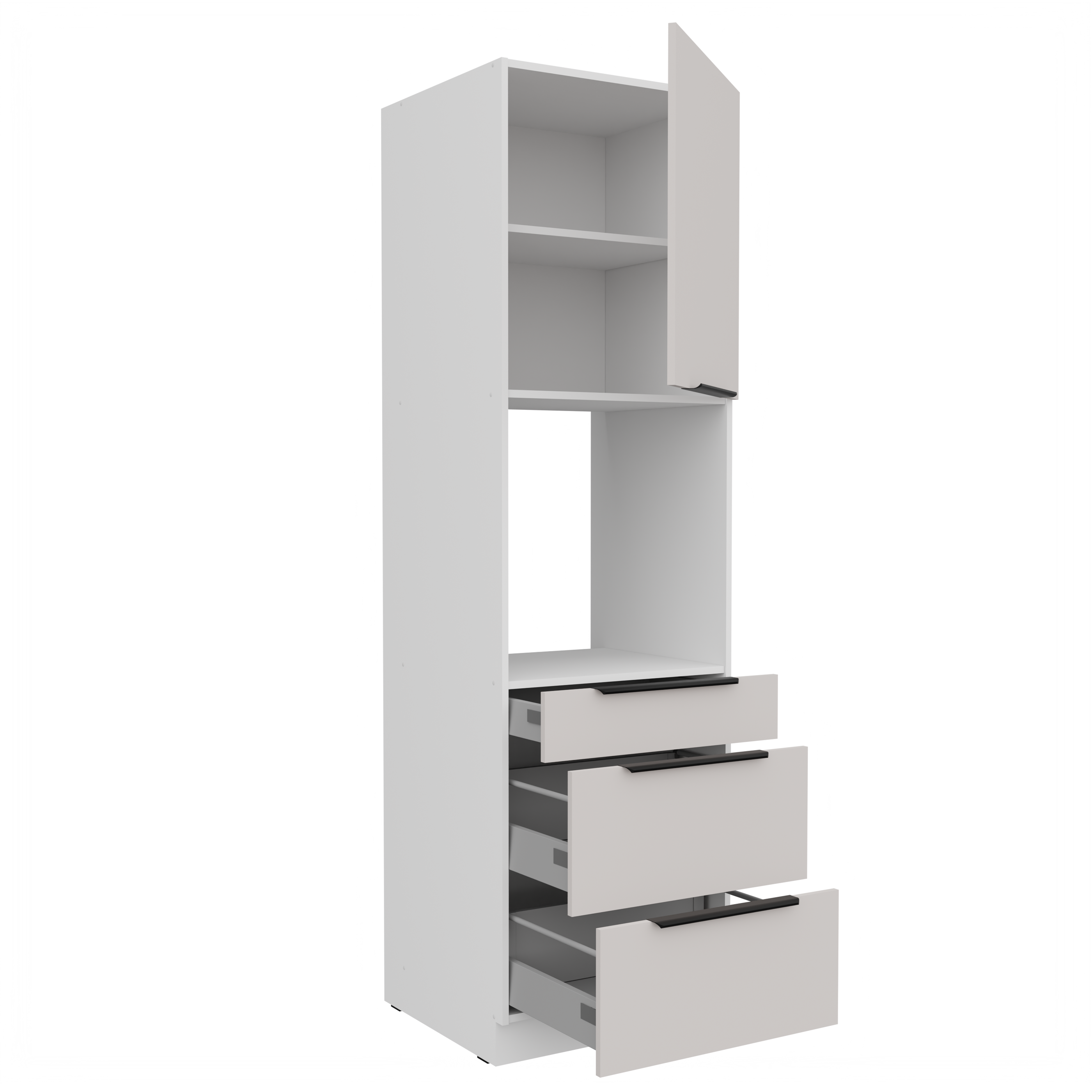 Vysoká skříňka pro vestavnou troubu Como 60 DPS-210 3S 1F - Premium Box