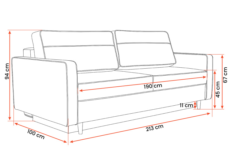 Pohovka Fasta - PAR 05 + BAH 36