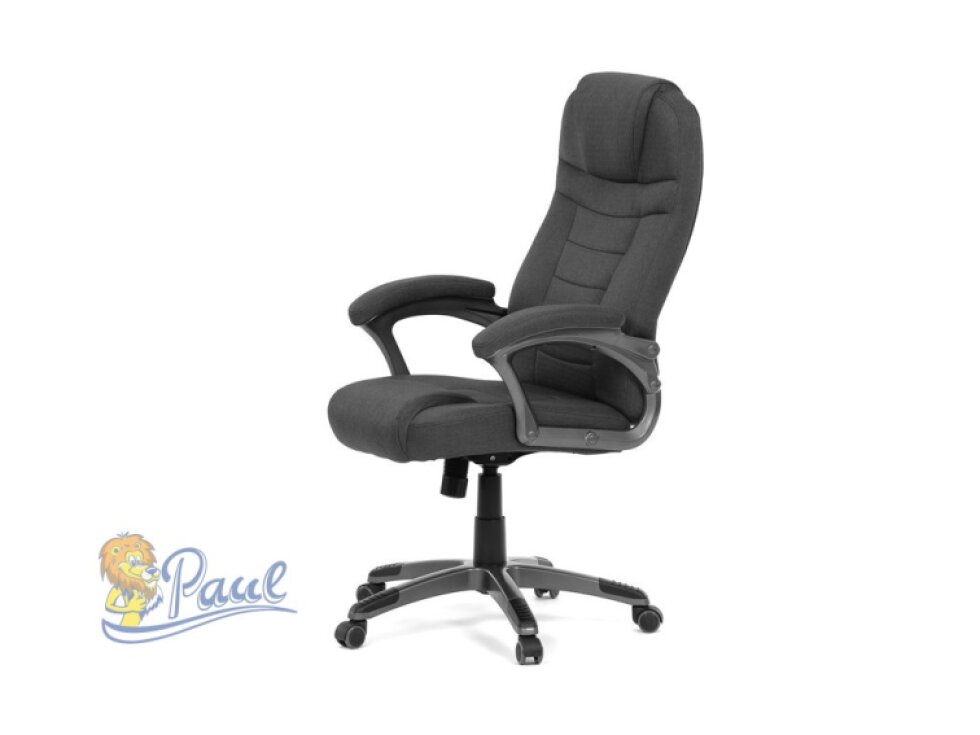 Kancelářské křeslo, houpací mechanismus, černá látka, KA-C713 BK2