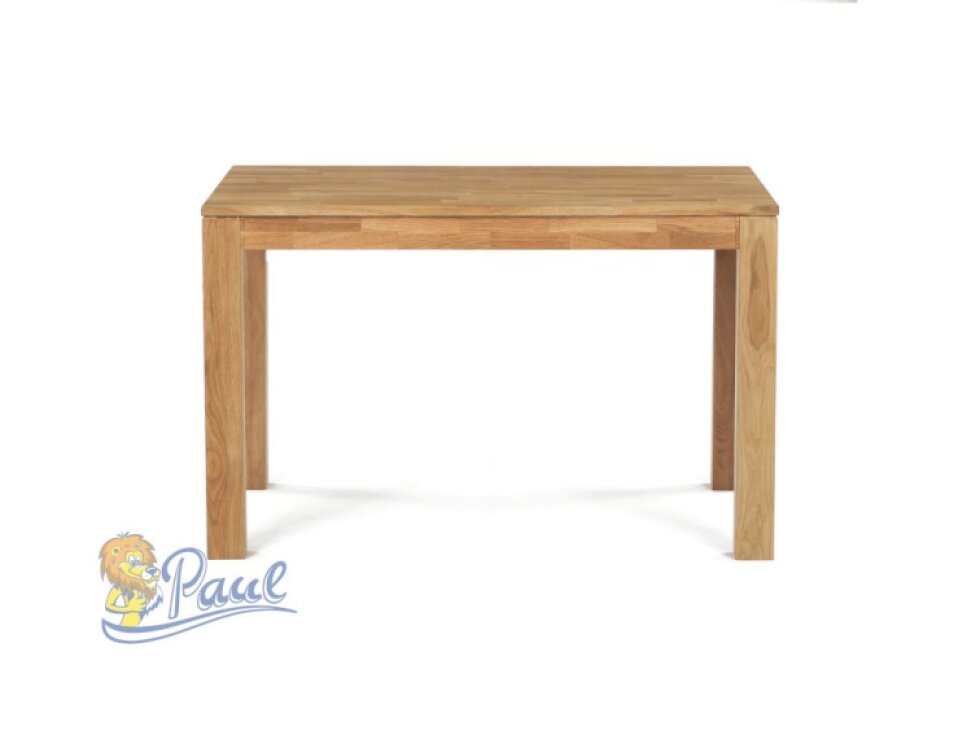 Jídelní stůl 120x80x75 cm, masiv dub bílý, povrchová úprava olejem, nohy 8x8 cm