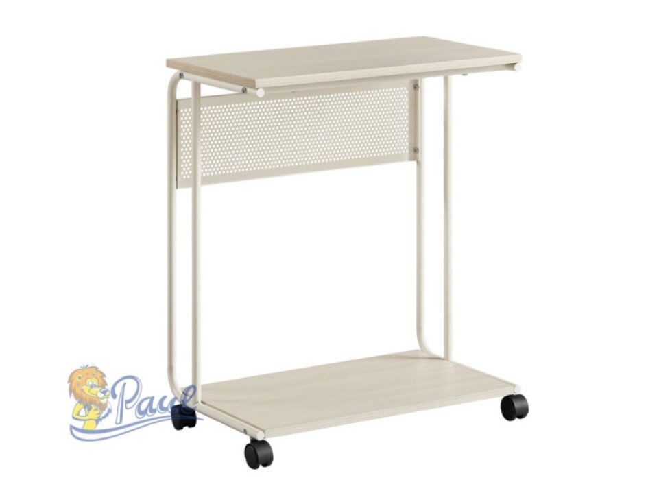 Odkládací stolek 55x32x66cm, mdf, bělený dub, AKF-E1012 CRM