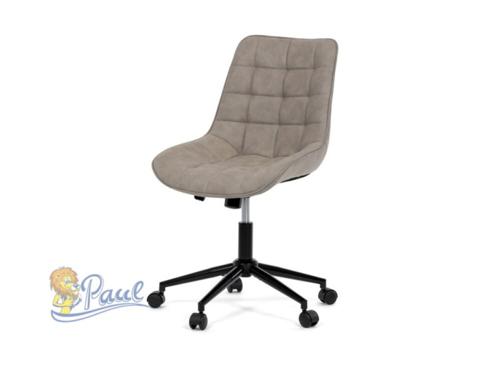 Pracovní židle, výškově nastavitelná, béžová látka, KA-V3120 LAN3