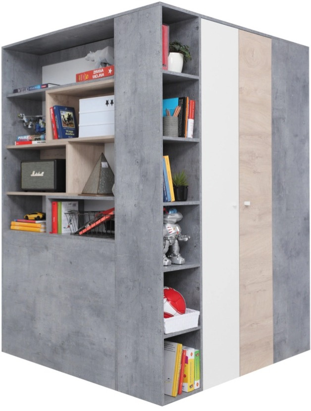 Rohová šatní skříň Sigma SI1