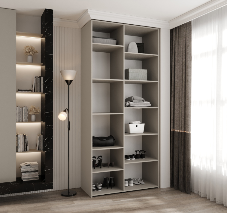 Police pro šatní skříně COMO