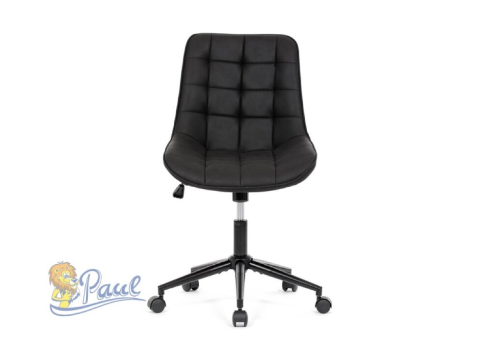 Pracovní židle, výškově nastavitelná, černá látka, KA-V3120 BK3