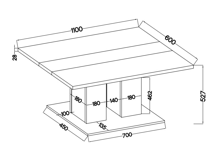 Konferenční stolek Boston