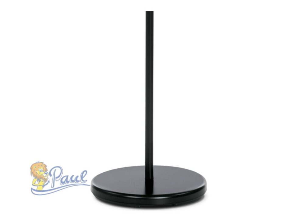 Věšák stojanový, výška 180 cm, kovová konstrukce, černý matný lak, nosnost 10 kg