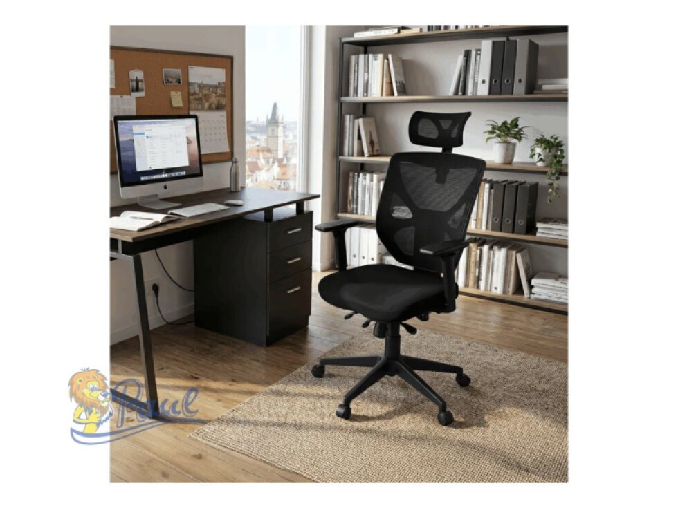 Kancelářská židle, asynchronní mechanismus, černá, KA-Q8250 BK