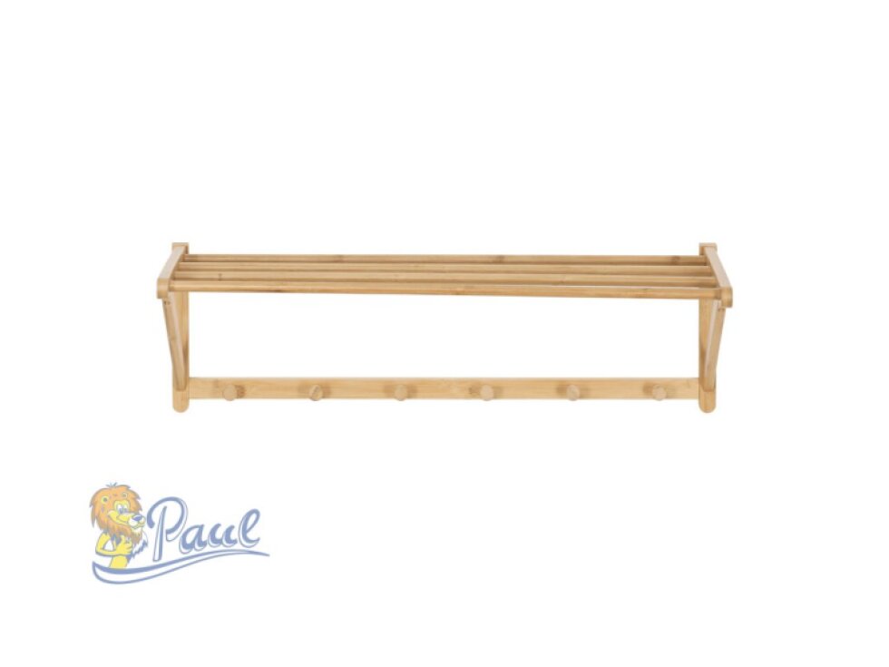 Věšák, bambus, přírodní, DR-B004 NAT