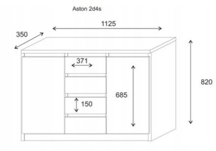 Komoda Aston 2D4S