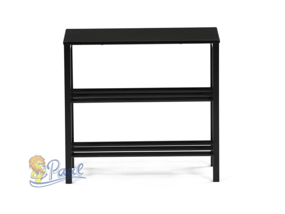 Botník, 1 police, černý matný lak