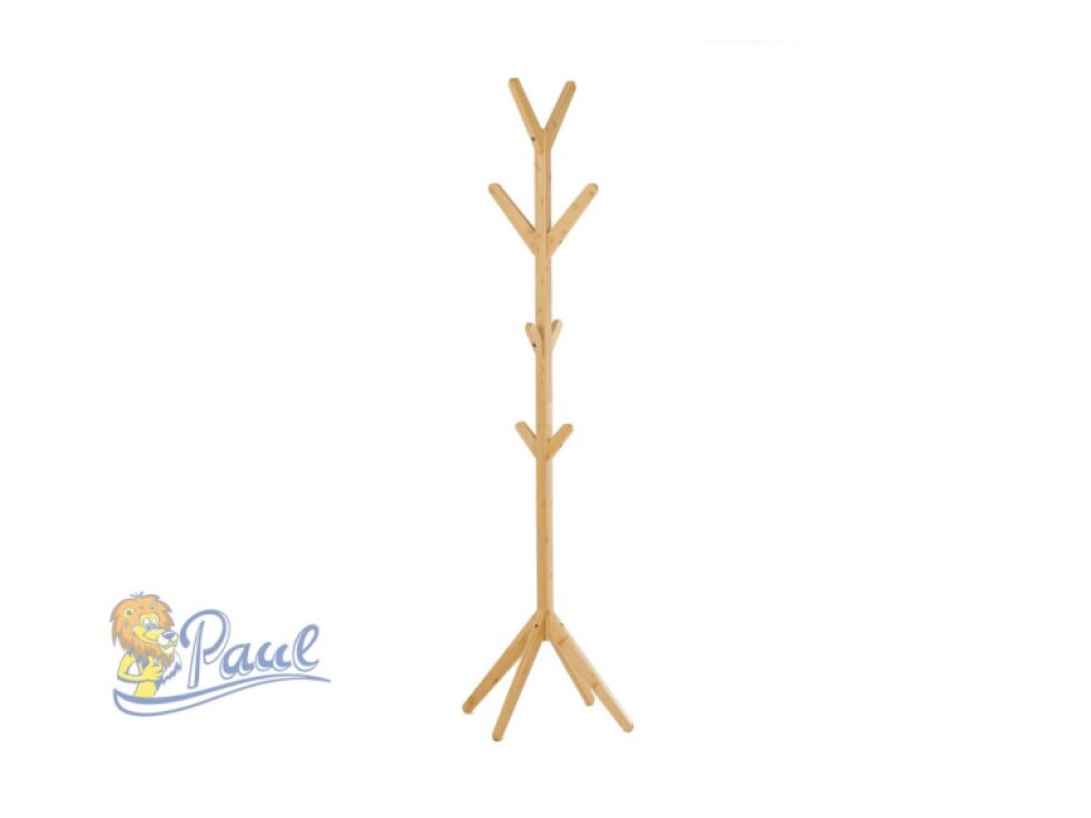 Stojanový věšák, bambus, přírodní, DR-B017 NAT