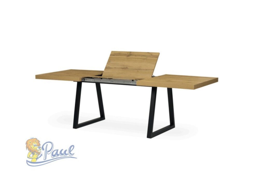 Jídelní stůl rozkládací 160-240x90 cm, lamino, dub, HT-R5624 OAK