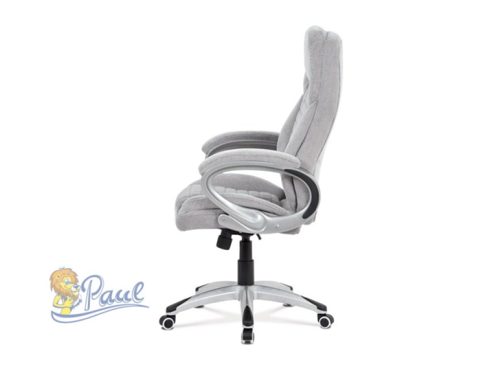 Kancelářské křeslo, houpací mechanismus, stříbrná, KA-G196 SIL2