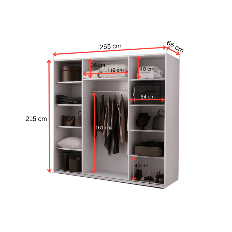 Šatní skříň Silver