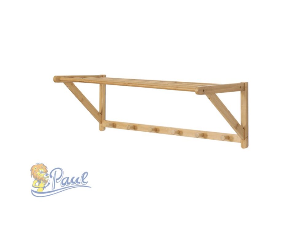 Věšák, bambus, přírodní, DR-B004 NAT