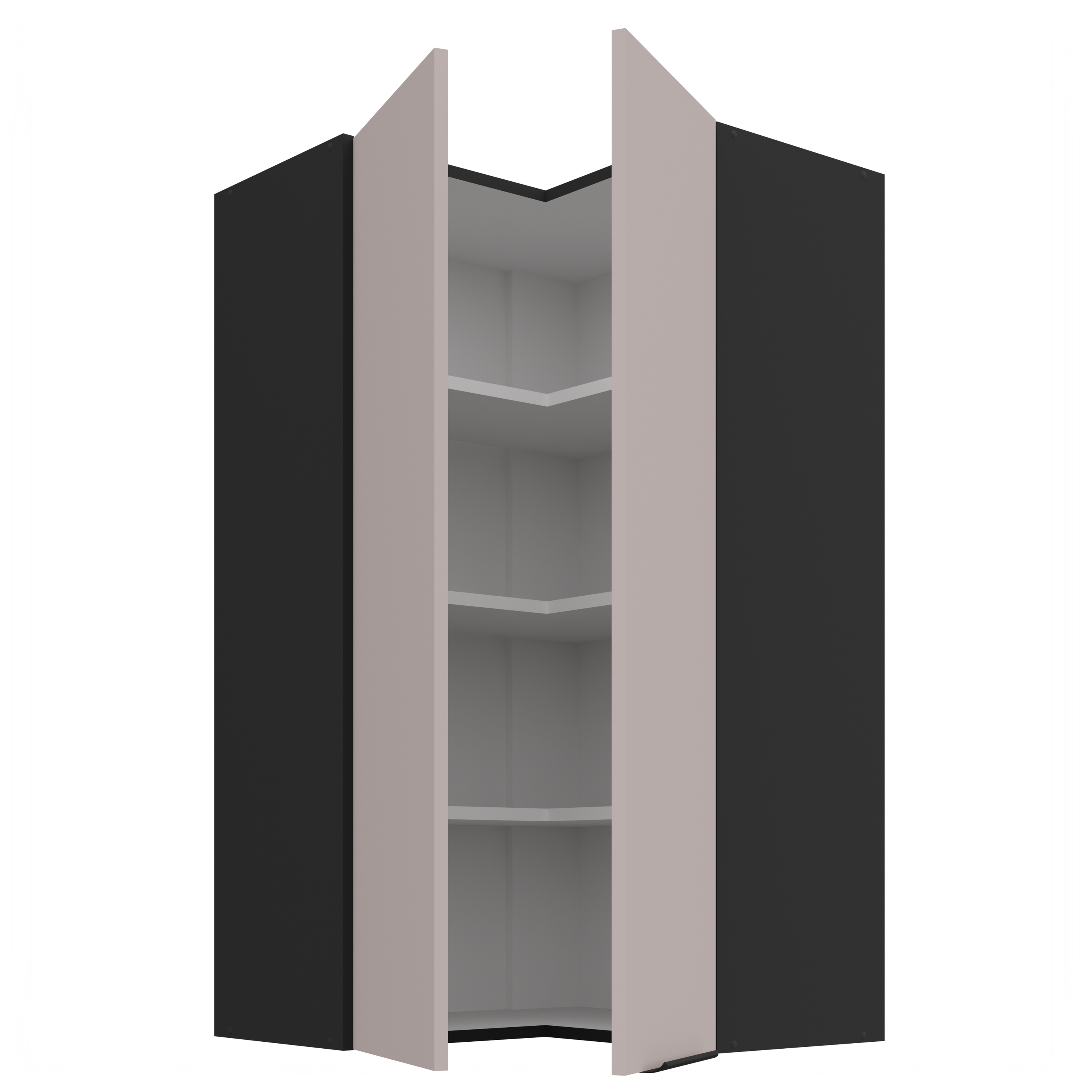 Horní rohová skříňka Arona 60x60 GN-108 2F (90°)