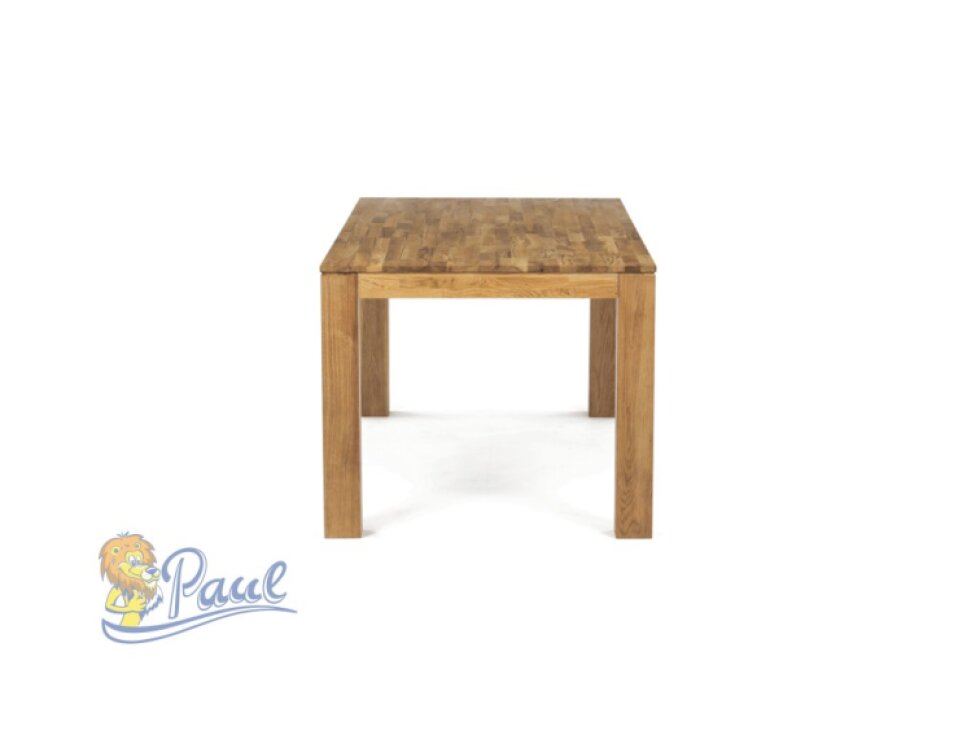 Jídelní stůl 180x90x75, masiv dub bílý, povrchová úprava olejem, nohy 10x10 cm