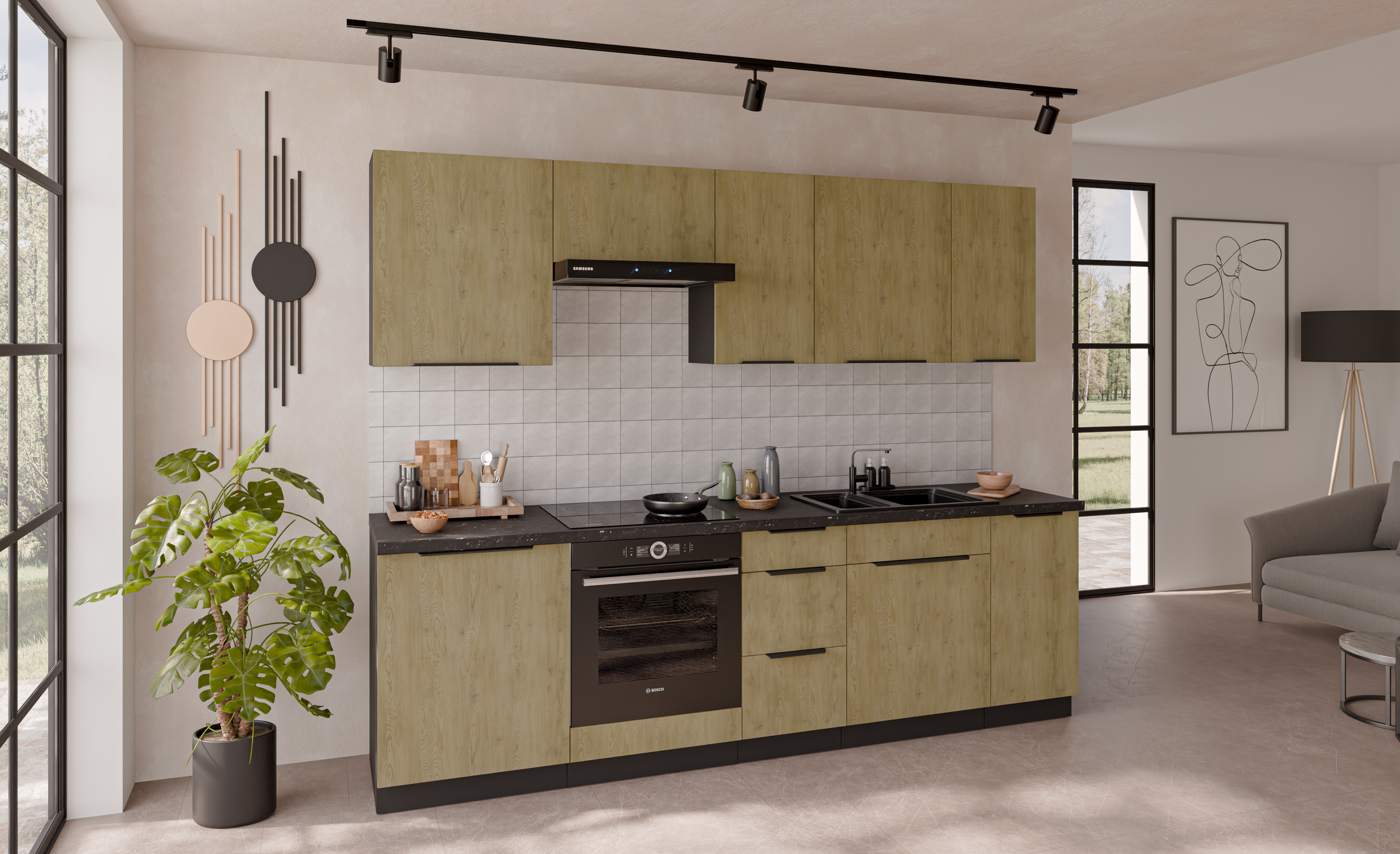 Kuchyňská linka 260 cm Cremona 2