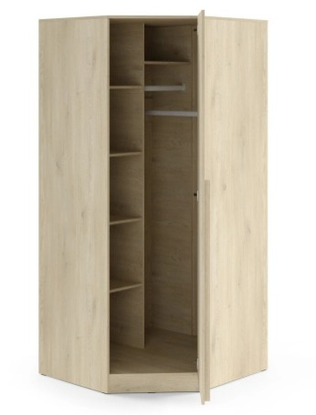 Rohová šatní skříň Braga BR4
