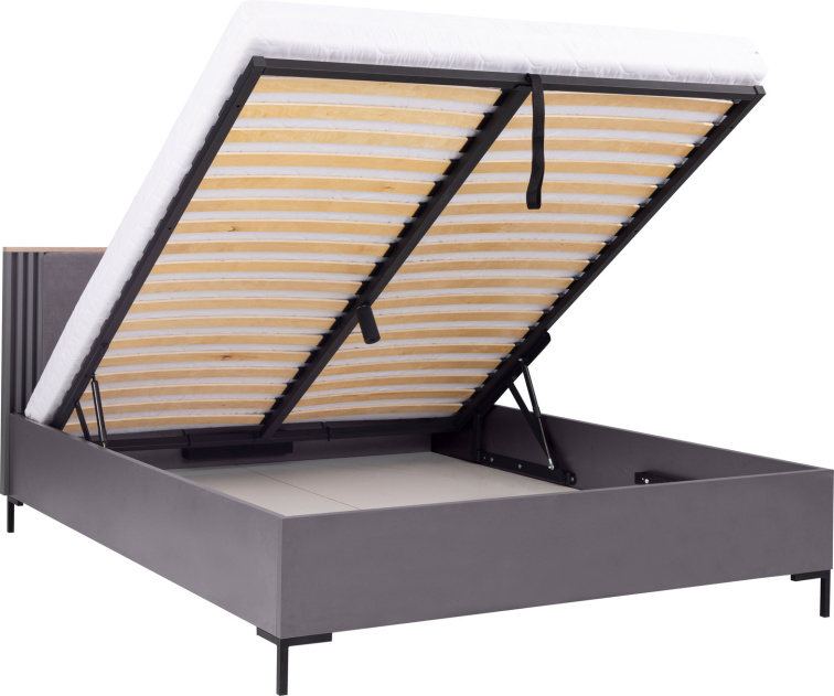Postel AllMo AL19 - kovový rám + úložný prostor