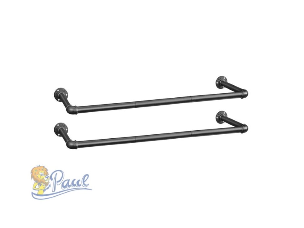 Věšák, kov, černá, AUV-E1067 BK