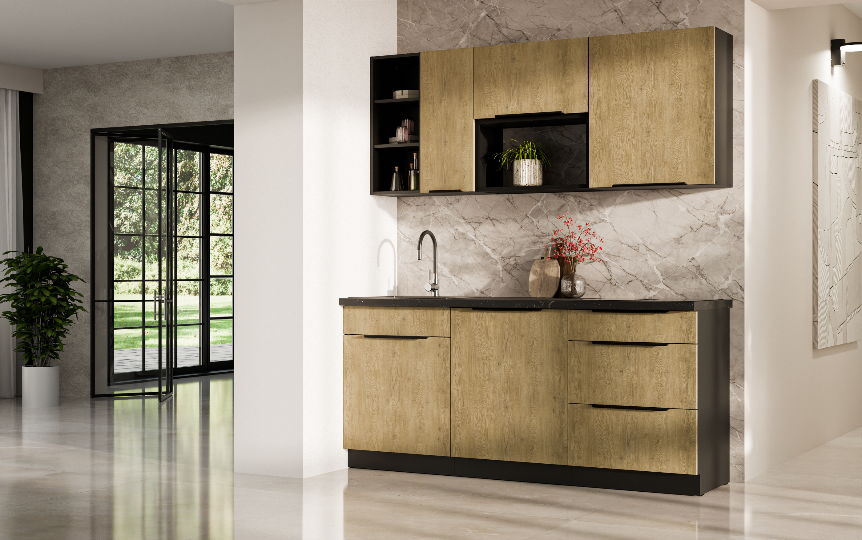 Kuchyňská linka 180 cm Cremona 1