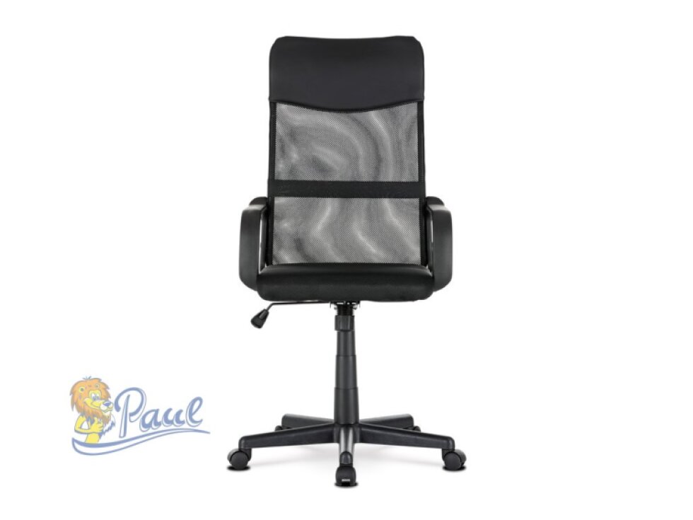 Kancelářská židle, houpací mechanismus, černá síťovina, KA-L601 BK