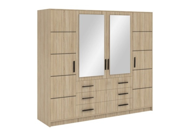 Šatní skříň Bali D 240 cm - Dub sonoma