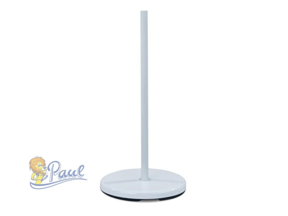 Věšák stojanový, kovová konstrukce, bílý matný lak, výška 170 cm, nosnost 10 kg