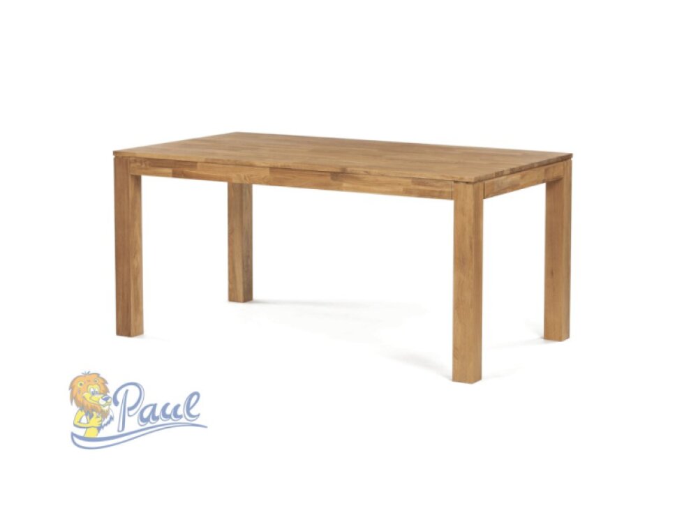 Jídelní stůl 160x90x75, masiv dub bílý, povrchová úprava olejem, nohy 8x8 cm