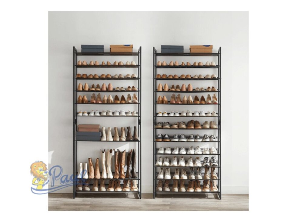 Botník, kov, černá, ABO-E1112 WT