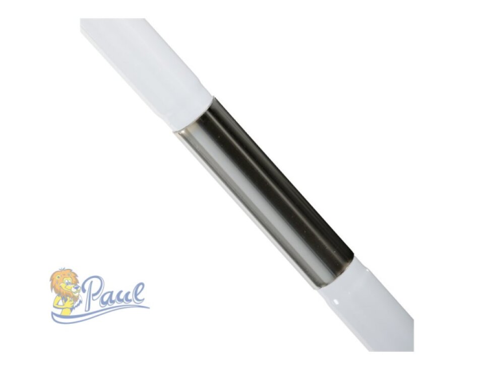 Věšák stojanový, výška 179 cm, kovová konstrukce, bílý matný lak, nosnost 6 kg