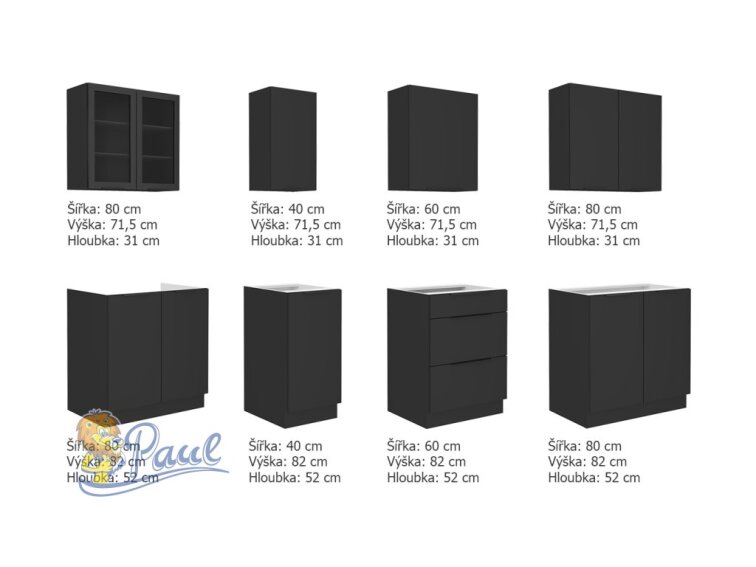 Kuchyňská linka 260 cm Siena 1