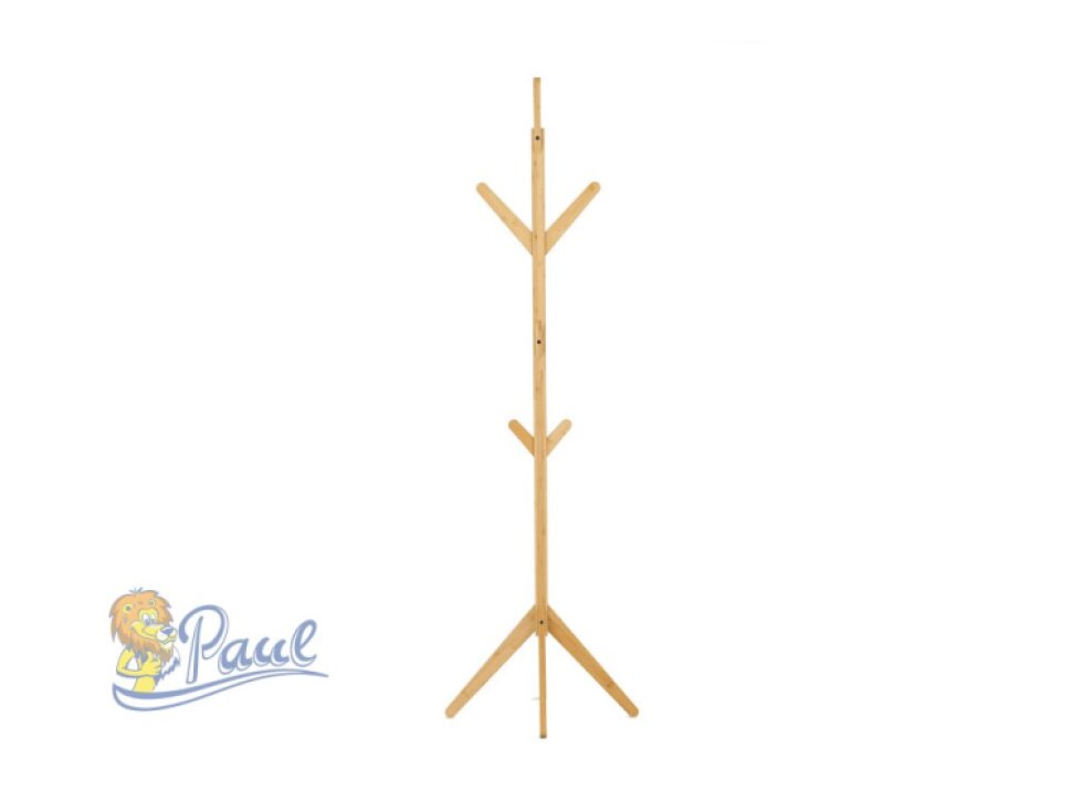 Stojanový věšák, bambus, přírodní, DR-B017 NAT