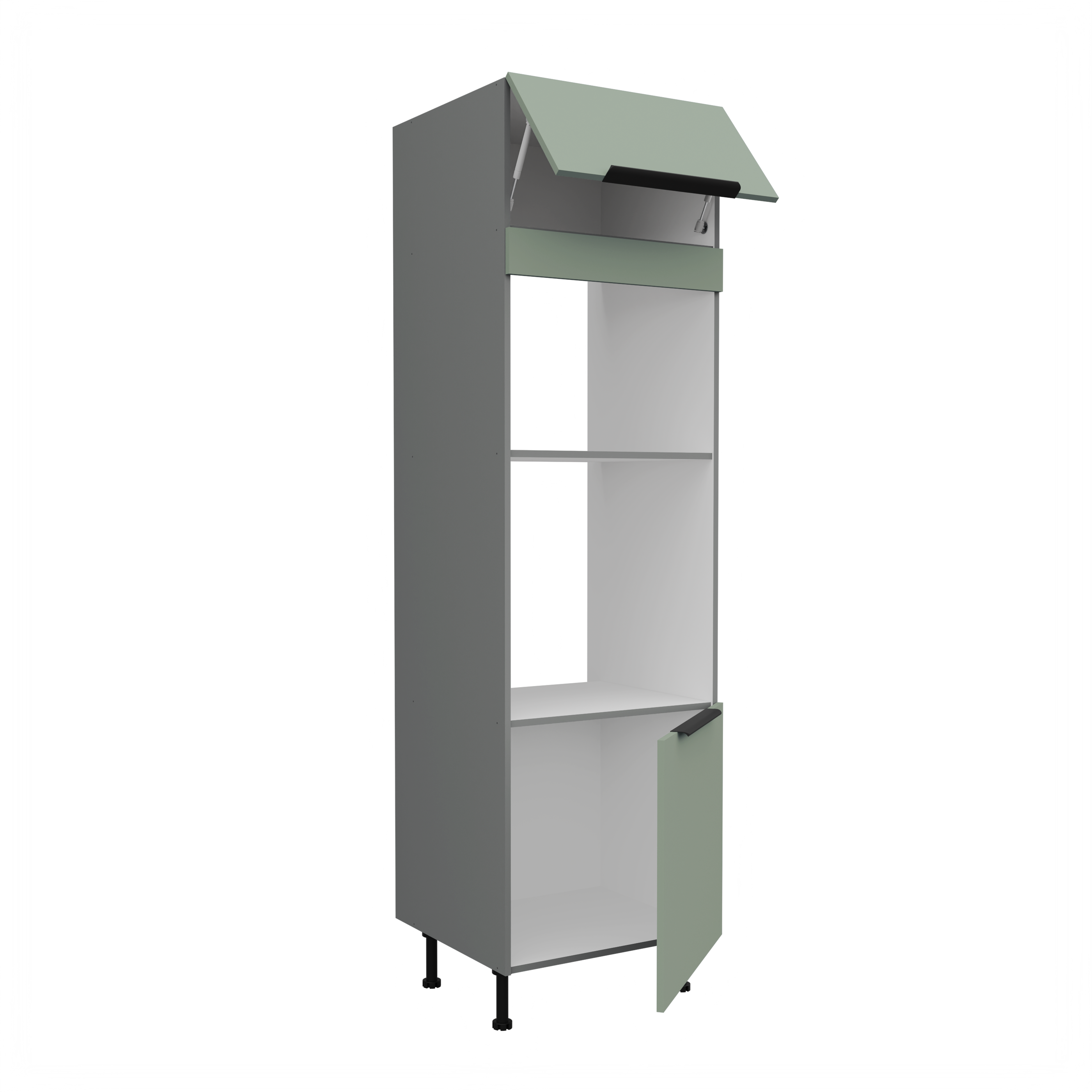 Vysoká skříňka pro vestavnou a mikrovlnou troubu Aria ANT 60 DPM-210 2F