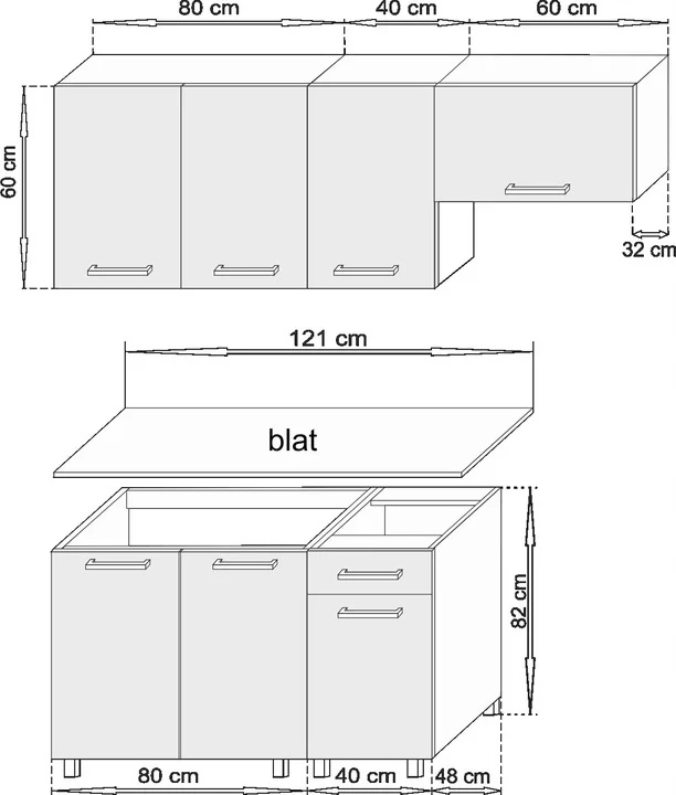 Kuchyňská linka Hit